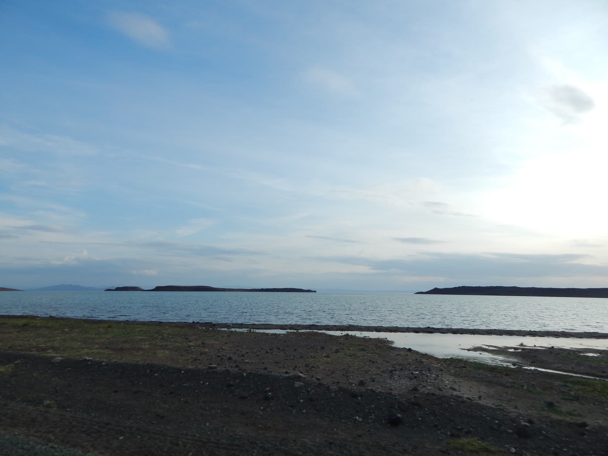 The shoreline of Lake Turkana