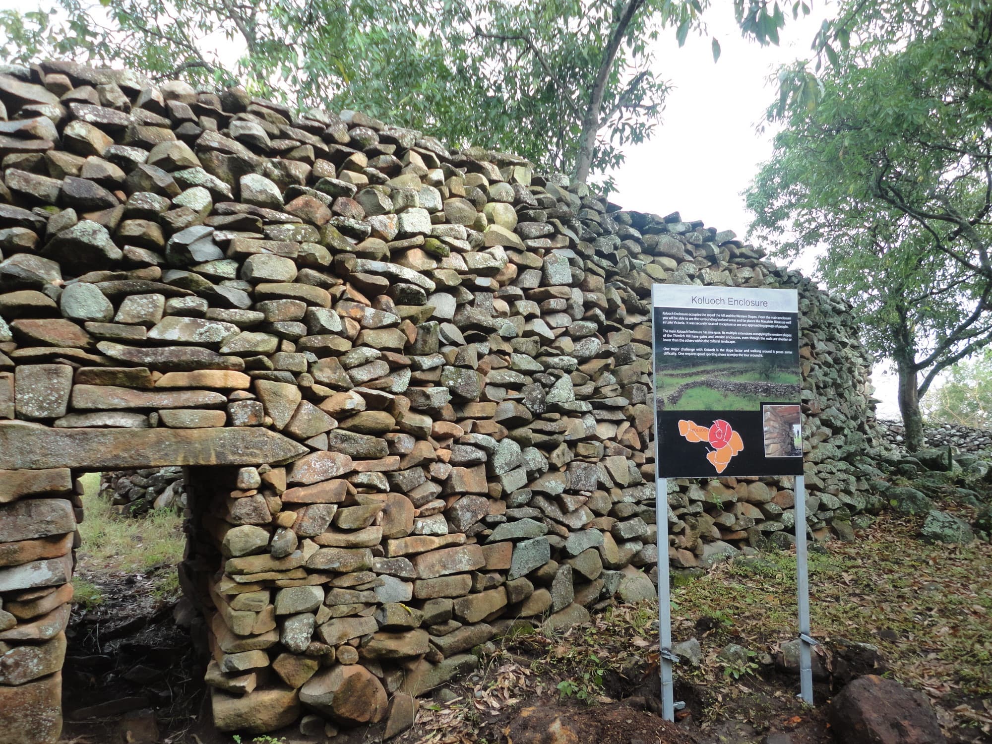 The ancient dry-stone walls of Thimlich Ohinga